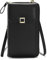 Handytasche zum Umhängen, Kleine Handtasche, Handy Umhängetasche Damen, Damen PU Leder Umhängetasche, Brieftasche Leder Geldbörse, Smartphone Handytasche mit Geldbörse, Handtasche(Schwarz)