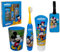Zahnpflege-Zubehör-Set für Kinder, Disney Micky Maus, 4 Stück, leuchtende Zahnbürste, Zahnpasta, Glas, Koffer-Etikett