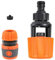 Kitchen Mixer Tap Hose Connector, Indoor Outdoor Tap Adapter for Kitchen Sink, Garden Hose Pipe Connector Mixer Hose Part (Orange Nipple Connector)
