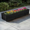 120cm Pine Wooden Planter Flower Trough (1, Black)