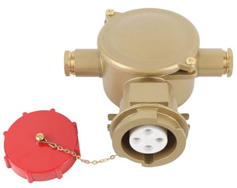Marine Junction Box Stecker Brass Boat Socket 16A IP56 Wasserdichter Elektrischer Stecker für Schiff mit Hoher Leitfähigkeit Wetterfester Struktur