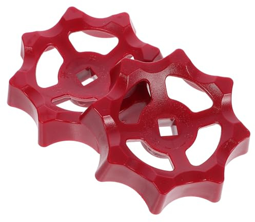 LALADEFIEE Handradgriff 2 Stück mit 7mm Vierkantöffnung aus Kunststoff für Absperrventile und Wasserschieber Einsatz in Industrie und Garten