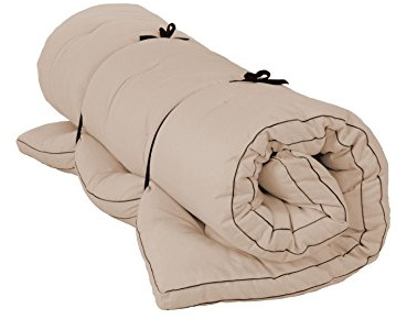 Vita-Line Shiatsu Futon Vegan 100% Baumwolle, Breite: 100 cm, Länge: 200 cm, Farbe: F060 Beige