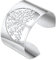 PROSTEEL Donna/Uomo Bracciale Aperto Regolabile con Incisione Albero della Vita, Largo 40 mm, Acciaio Inossidabile, Argento, Regalo Natele (con Confezione)