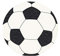 Set of 20 Napkins Stamped Football (33x33 cm)