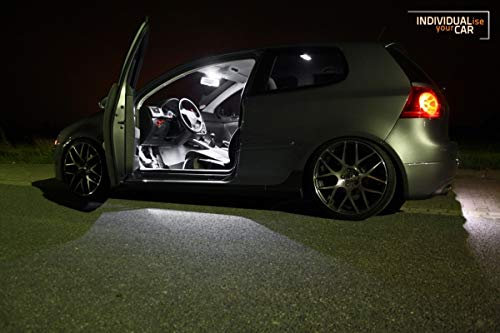 INDIVIDUALise your CAR Innenraumbeleuchtung SET für Golf 5 3-Türer - Pure-White Reinweiß