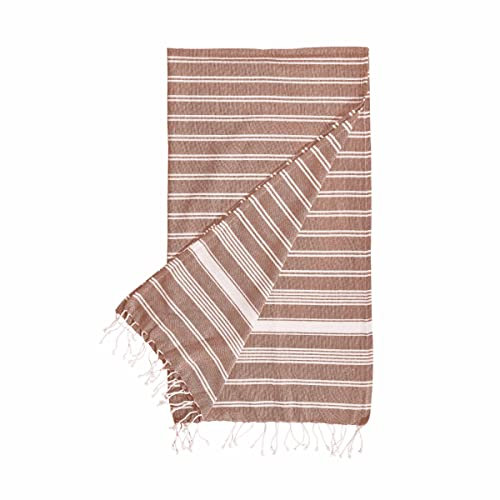 BUTLERS Surfside Badetuch 90x170 gestreift - Hamamtuch mit Fransen - Baumwolldecke, Handtuch, Strandtuch, Saunatuch