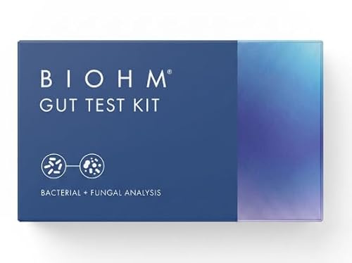 BIOHM Gut Health Test Kit for Microbiome and Digestive Health Analysis, Home Test Kit with Gut Score, Easy-to-Read Results and Actionable Recommendations