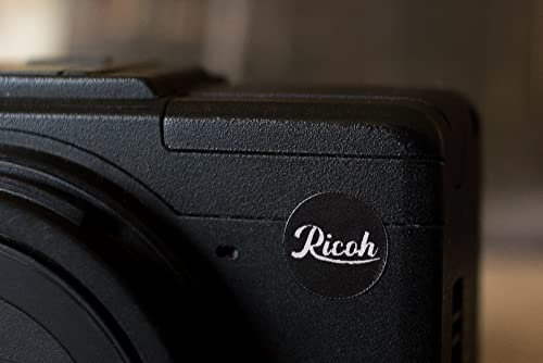 3X EppoBrand Rot & Schwarz Aufkleber für Ricoh GR Digital I II III 1 2 3 x Street Edition Leica M Digital & Analog Camera (Schwarz)