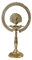 BRACOP® Messing-Aarti-Diya Ghee-Lampe 1 Stück Metall-Aarti-Diya traditionelles Pooja-Zubehör handgeschnitzte Öllampe Diwali-Diya Öllaterne Deepak für Tempeldekoration Innenlampe Rakhi-Geschenke