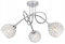 Light-Home Crystal Deckenbeleuchtung Lampen Deckenlampen - Deckenlampe Industrial für Wohnzimmer Schlafzimmer und Esszimmer - Pendelleuchte Glas mit Metall 3-Flammig - Chrom