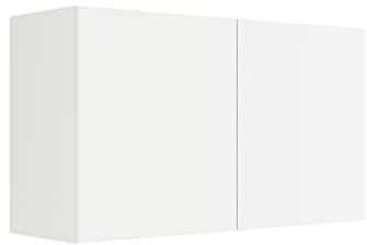 idealShopping GmbH Küchen Hängeschrank Luca O106-0+ in weiß matt 100 cm breit