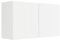 idealShopping GmbH Küchen Hängeschrank Luca O106-0+ in weiß matt 100 cm breit