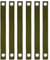 Kuaman 6 Pack of 16 Inch Tree Straps with Grommets for Guying or Staking of Young Tree and Plant Supports, Helping Newly Planted Saplings Cope with Hurricanes (Green)
