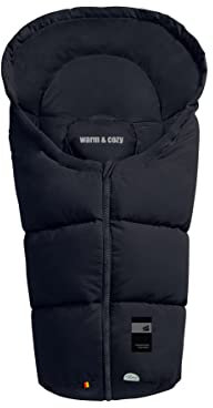 Odenwälder Fußsäckchen Babyfußsack Baby Fußsack Winterfußsack Milo (Black)