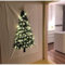 KuSONG Arazzo Babbo Natale albero con luce LED a forma di stella，di sfondo panno da appendere alla parete per festa di Natale, decorazione della stanza festival (grande)