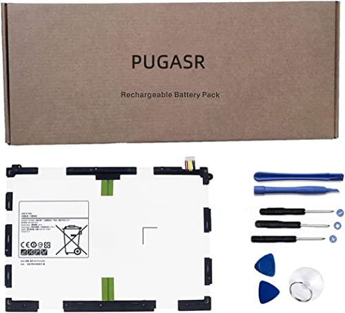 PUGASR EB-BT550ABE EB-BT550ABA Tablet Akku Replacement für Samsung Galaxy Tab A 9.7 inch SM-T550 SM-P550 SM-T555C SM-T555 SM-P351 Series 3.8V 22.8Wh 6000mAh Tools