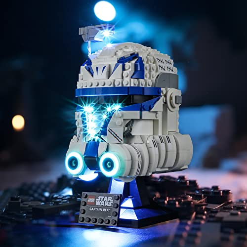 LIGHTAILING Led Licht für Lego 75349 Captain-Rex Helm – Beleuchtungsset Kompatibel Mit Modell (Bausteinen Nicht enthalten)