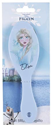 Die Eiskönigin Kinderhaarbürste, Blau, aus langlebigen und langlebigen Materialien, Elsa-Druck, Originalprodukt, entworfen in Spanien