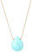 SIMPLÍ BASIC Turquoise Chain Necklace 18K Gold Plated Natural Stone Pendant | Protection Jewellery | Gifts for Women | Thoughtful Gifts | Gift Box