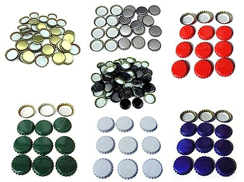 Kronkorken 26mm 1000 Stück rot Zubehör Bier Brauen Bierflaschen verschließen Hobbybrauer (rot, 1000)
