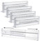 Yafe Drawer Dividers, 4 Pack Clear Drawer Organisers 3.2 High Expandable from 11.3-20 Adjustable Plastic Drawers Separators Drawer Dividers for Clothes Baby Utensils Cutlery Kitchen Drawer Organiser