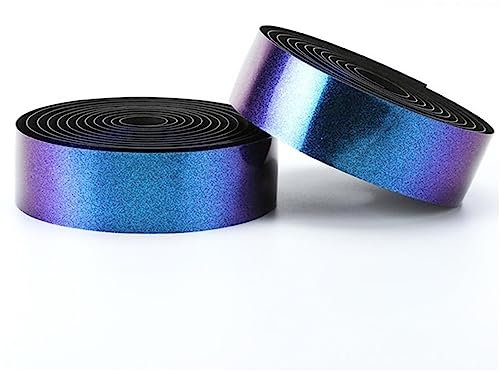 VKEID Fahrrad Lenkerbände Gradient Ramp Radfahren Rennrad Lenkerband EVA PU Automobil Rennen Fahrrad Lenkerband weich Lenkerbänder (Color : Purple, Size : 210x3x0.3cm)
