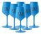 Generico Set Bicchieri Santero 958 colorati | BLU | Calici Pop | in plastica dura |