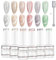 Nicedeco Cat Eye UV Gel Set 6 Farben Cat Eye Gel mit 1 Magnet 8ml Katzenauge Nagellack Soak Off Gel Nagellack Cat Eye Magnetic Set 6-32