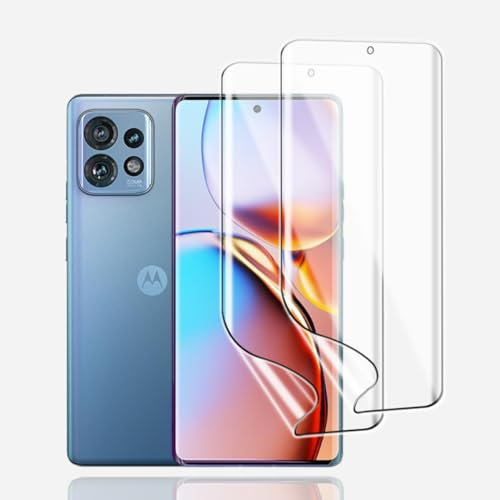 KoasVonson 2 Pezzi Pellicola Protettiva Idrogel per Motorola Edge 40 Pro, TPU Pellicola Protettiva HD Trasparente Flessibile Idrogel Pellicola, Anti-Graffio