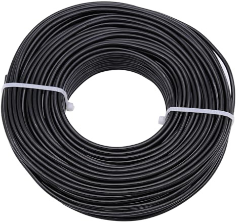 Uxney Schmuckdraht,0,8mm Dicke Aluminium Basteldraht, Schmuckherstellungsdraht, Metalldraht für Bastelarbeiten, Aluminiumdraht, Draht, DIY, Metallhandwerk, Kunstdrähte (Schwarz, 30Meter)