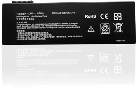szyuya SP305 SP304 SP306 11.4V 97Wh Laptop-Akku für Siemens Simatic Field PG M5 6ES7798-0AA08-0XA0 Series
