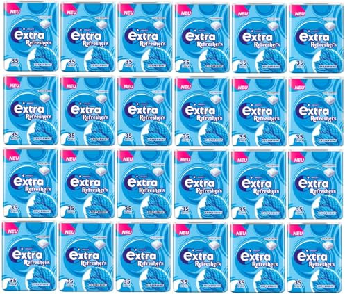 24 Dosen Wrigley's Extra Refreshers Peppermint a 78 Gramm mit 35 Dragees + Space Keks gratis a 45 g von Onlineshop Bormann
