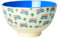 Rice Dessert Schüssel Schale Blau Klein Wohnmobil Motiv Geschirr Melamingeschirr Kindergeschirr Kinder Camping BBQ Picknick Bruchsicher BPA-frei Wiederverwendbar Plastikgeschirr 300ml