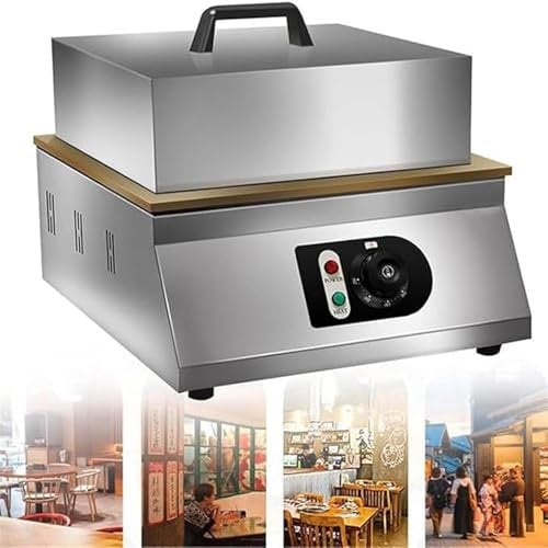 KHZKHC Pancake Souffle Maker, Japanese Souffle Pancake Maker, Electric Dorayaki Baker Pancake Maker, 8mm All-Copper Grating Board, Intelligent Timing Temperature Setting, For Dessert Shops