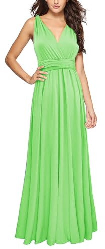 biJerou Robe élégante convertible multidirectionnelle pour demoiselle d'honneur - Robe d'invité de mariage pour femme - S XL