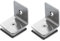 Shower Glass Bracket, 90 Degree Stainless Steel Glass Panel Clip, Shelf Support Clamp for Bathroom, Office, Restaurant (2, Silver)