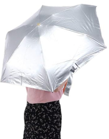 Acouto Portable S Rain Umbrella Women Lady 5 Pleging Parasols Es Fácil Llevar, Viene con Paraguas