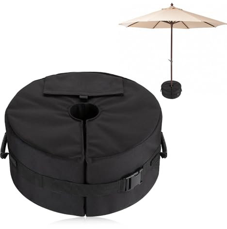 Riisoyu Sandsack Beschwerung Schirmständer Sonnenschirm, Regenschirm-Gewichte-Tasche für überhängende Sonnenschirm-Sandsäcke für Alle Arten Von Sonnenschirmen Fasst Bis zu 40kg Sand