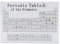 Tabla periódica de elementos, visualización de tabla periódica de acrílico negro con elementos, elementos químicos, alfabeto, tabla periódica, tabla de visualización, decoración del hogar, herramienta