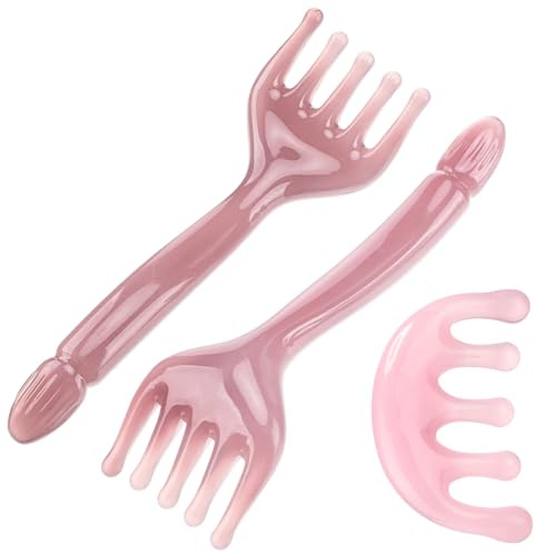 ProSuites 3 Pack Head Massager Scalp Comb Resin Scalp Stress Relax Tool for Christmas, Birthday, Mother's Day, Father's Day