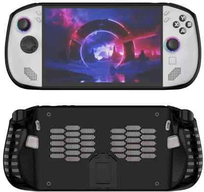 XBERSTAR Schutzhülle für Lenovo Legion Go S Gaming Handheld, TPU Cover Case Rückseite mit Ständer (Schwarz)