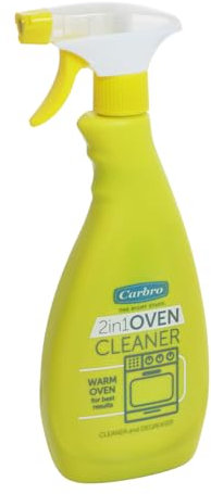 2-in-1 Oven Cleaner by Carbro – 500ml Deep Cleaning Degreaser Spray for Ovens, BBQs, Grills & Trays Cuts Through Burnt-on Grease & Food Residue Without Scrubbing