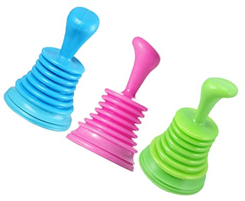 Mobestech 3 Stück Spülbeckenstampfer Aus Pvc Mit Griff Praktischer Rohrreiniger Für Küche Und Bad Handliches Design Für Abfluss Und Kanalreinigung