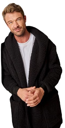 OHS Fleece Cardigans for Women, Waterfall Teddy Fleece Cardigan Extra Soft Warm Cardigan Comfy Loungewear for Adults Gifts for Women - S/M, L/XL