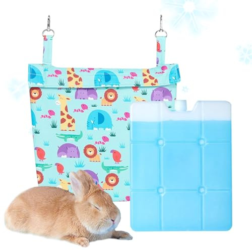 Kühlender Sommerteppich für Hunde und Katzen – Kissen für Haustiere, atmungsaktiv, rutschfest, kompakt, waschbar, tragbar, kalte Schicht mit Wärmedämmung, für Reisen, Auto, Sofa, Garten