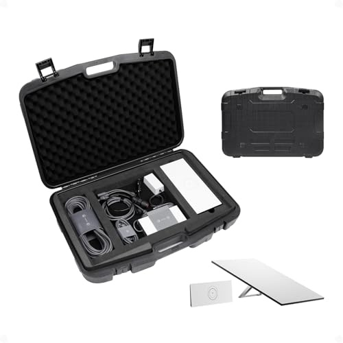 Lumiadot Maleta de Transporte para Starlink Estándar Gen 3, Estuche Rígido con Espuma a Medida para Antena Gen 3, Router y Cables, Almacenamiento Exterior Duradero