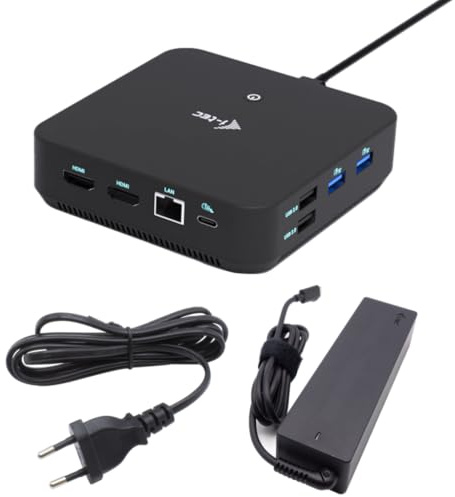 Docking station USB-C Triplo video: 1x Display Port + 2x HDMI PD 100 W + alimentatore 100W
