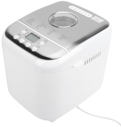 MENDUNER 600 W Brotbackautomat, Automatischer Brotbackautomat mit 19 Automatikprogrammen, 3 Krustentoaststufen, 15 Stunden Timer und Warmhaltefunktion (EU-Stecker)