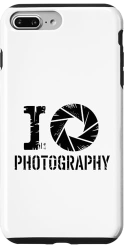 Fotografia Fotocamera Obiettivo Apertura Testo Custodia per iPhone 7 Plus/8 Plus